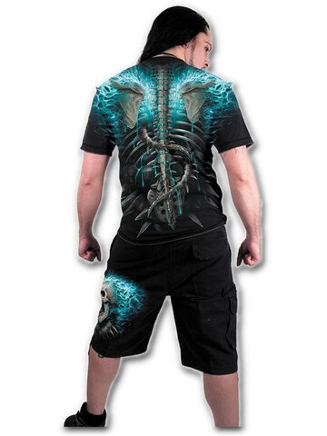 Obrázok produktu Pánske nohavice - krátke  s motívom Modrý plameň